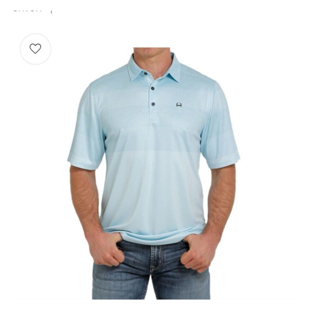 Cinch Light Blue Men's Polo Shirt